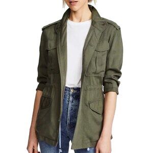 DL 1961 Beekman Utility Jacket - Large - EUC - Military Green -‎ Linen/ Tencel